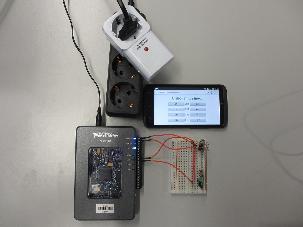 NI myRIO goes Smart Home - RF (315 MHz, 433 MHz, 868 MHz) Transmitter and  Receiver - NI Community