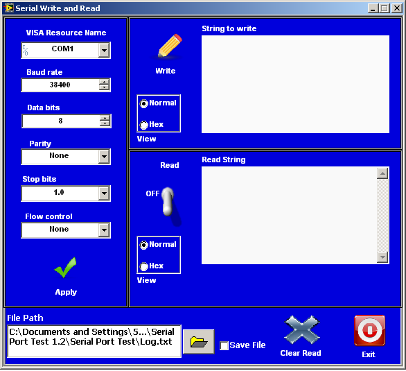 Hyper Terminal RS 232 & Serial Port Test - NI Community