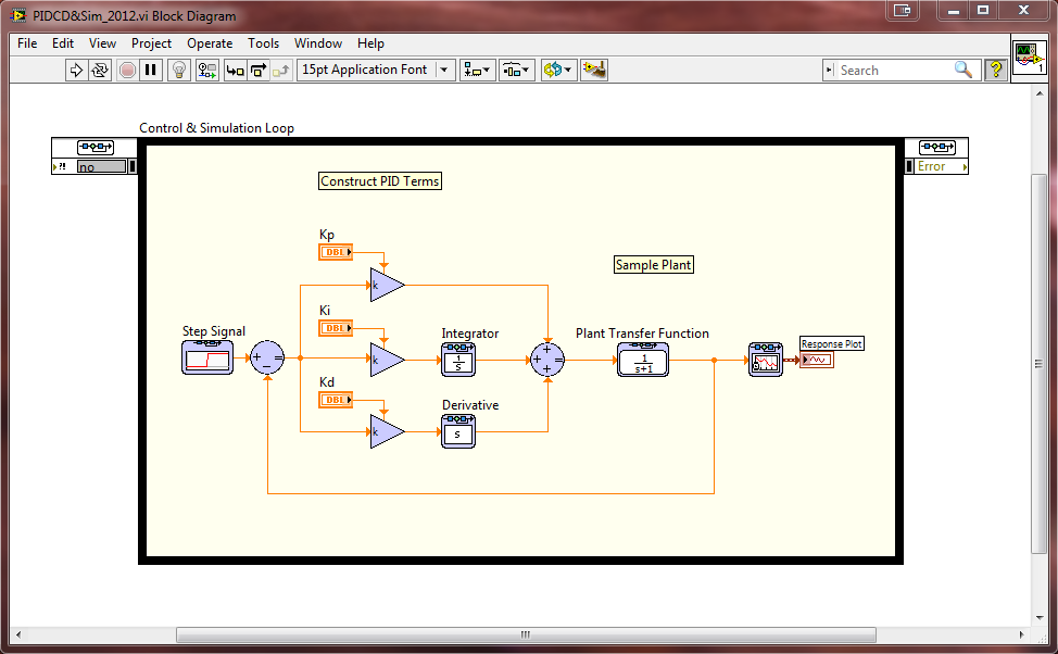 Construct PID in Control Design and Simulation Module - NI Community