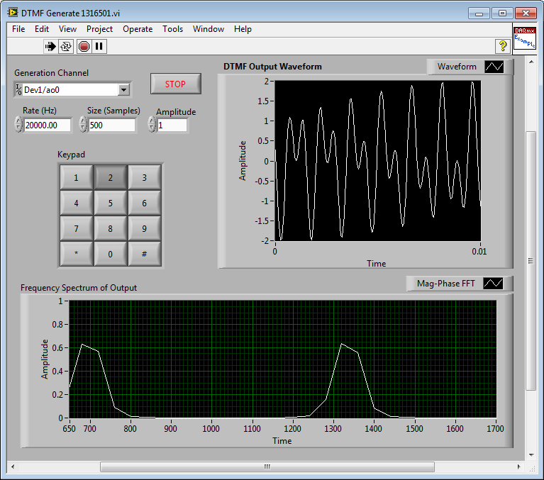 Generate Touch Tone Phone System DTMF Signals - NI Community