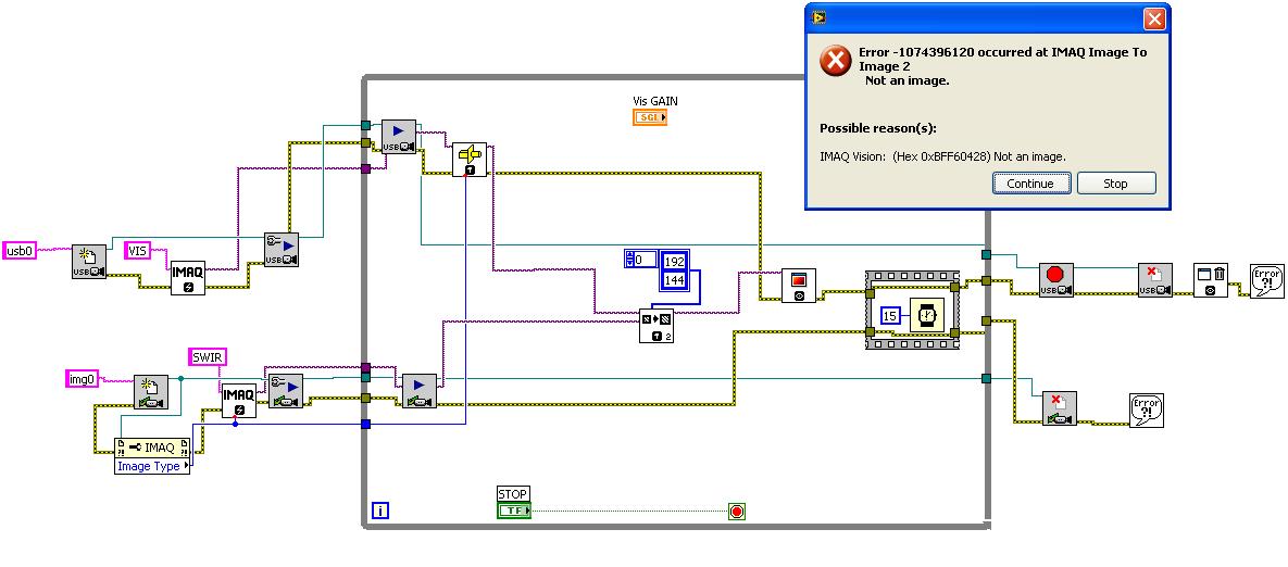 Labview Image to Image 2 Error.JPG