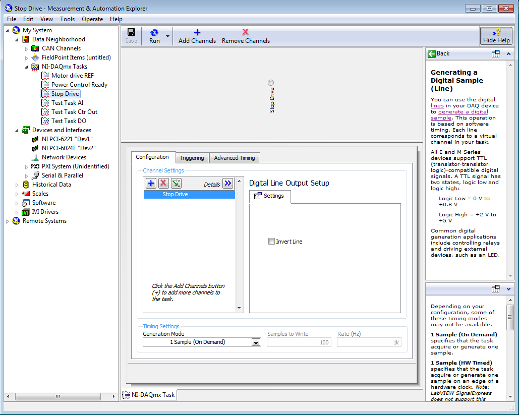 Task screen shot