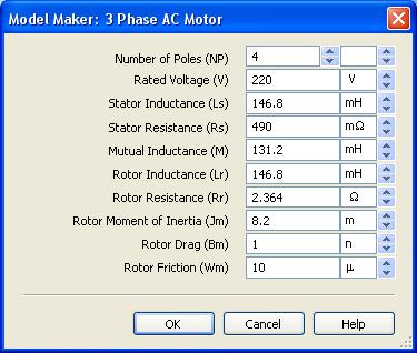 SPICE AC Motor Model Maker