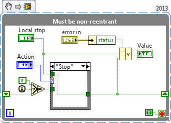 Stop of multiple while loops - simple functional global - NI Community