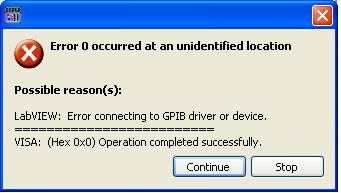 Solved: Gpib Error 0 - NI Community