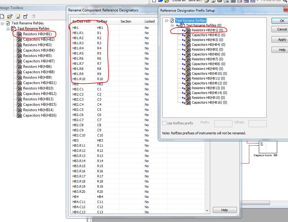 at start of rename, appears hierarchy view in Ref des prefix setup matches H view in toolbox.JPG