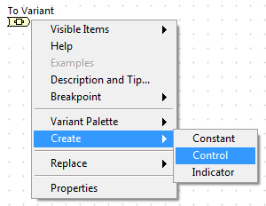 'Right Click' and create