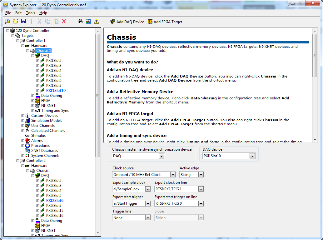 Chassis 1 Setup