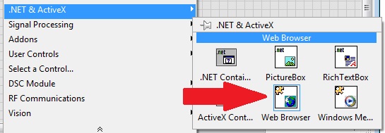 labview web browser doesn't show display - NI Community