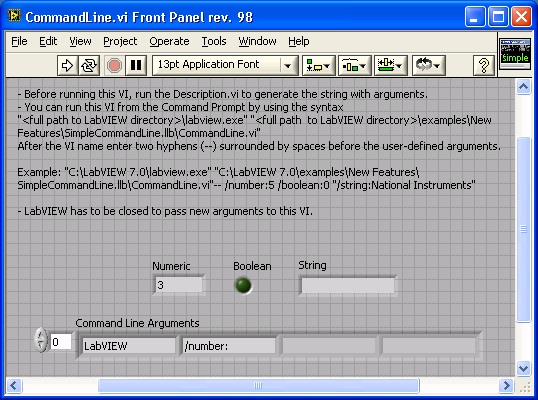 Pass Arguments to a LabVIEW-built Executable - NI Community