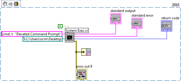 Solved: Run command prompt as administrator using system exec.vi - Page 2 -  NI Community