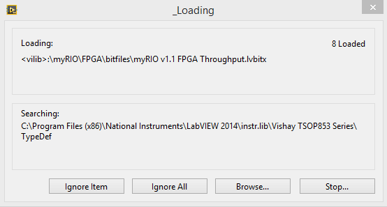missing "myRIO v1.1 FPGA Throughput.lvbitx"