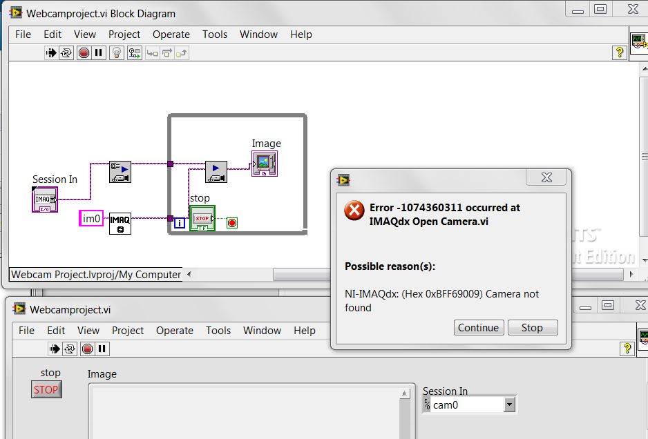 Why is my USB camera recognized in MAX but not in LabView? - NI Community