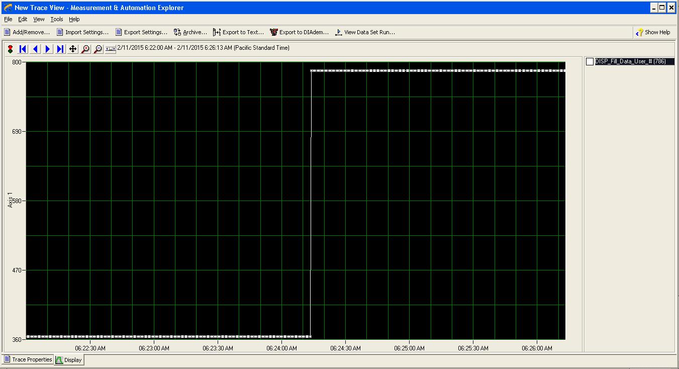 Integer Tag Trace View