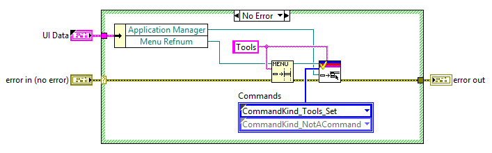 Build Tools Menu