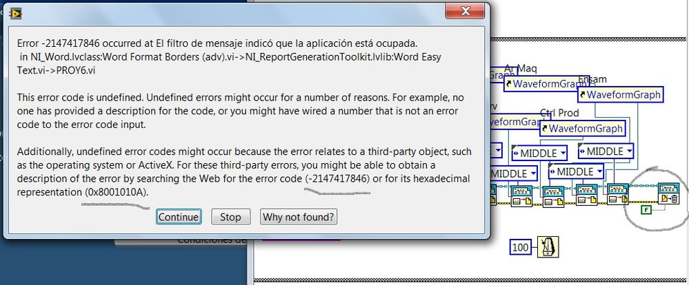 Error de LAbview