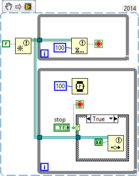Event in 1st "While Loop" must stop 2nd "While Loop" - NI Community