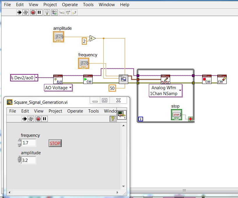 Wrong value of Duty Cycle in Square Wave generation - NI Community