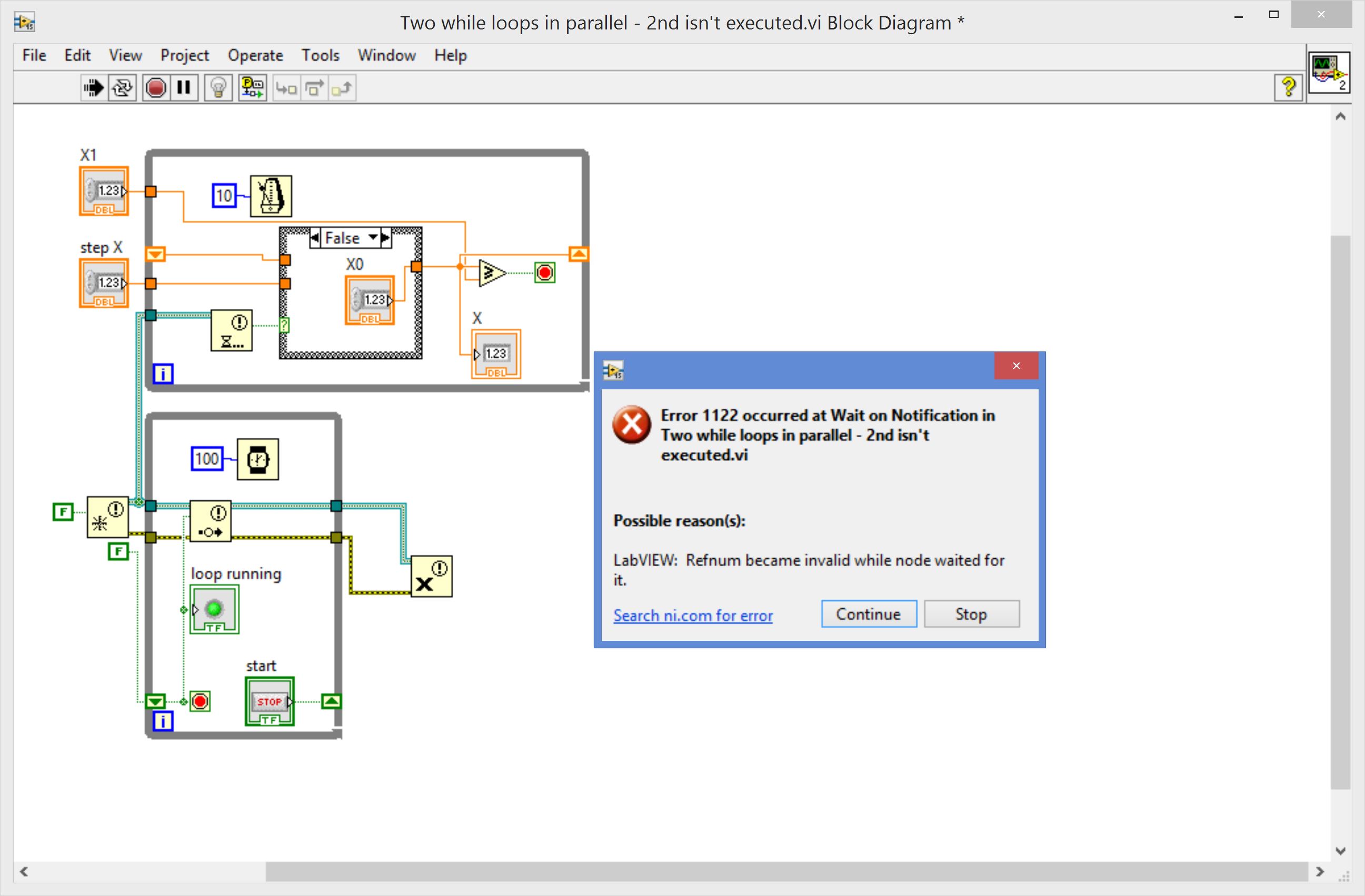 Two while loops in parallel - with notifiers.JPG