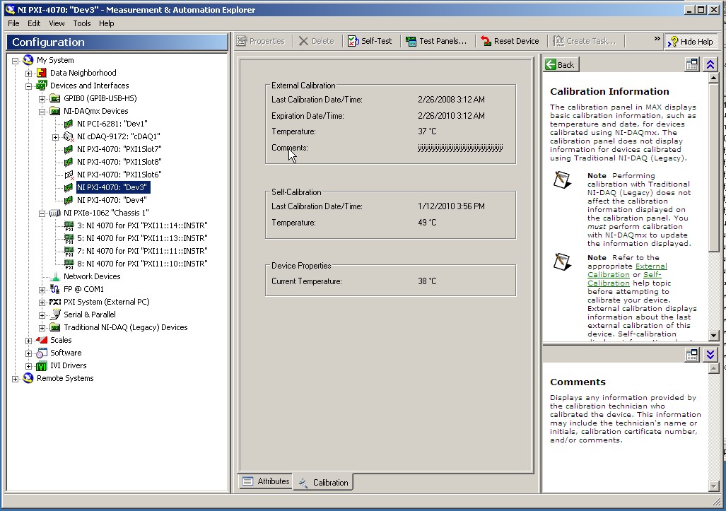 Solved Calibration Executive NI Community
