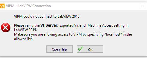 VPIM - LabVIEWc onnection
