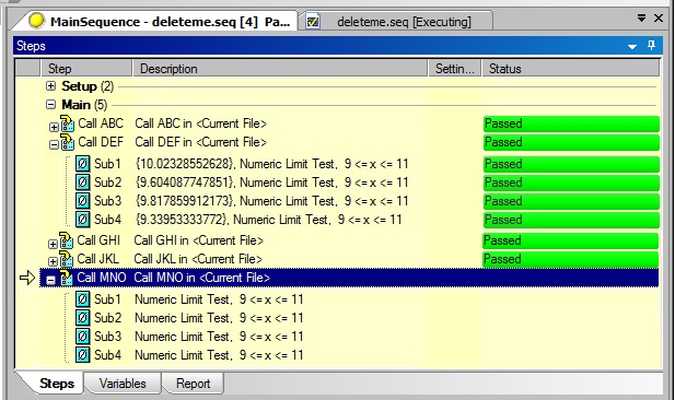 expanded results on sequenceView