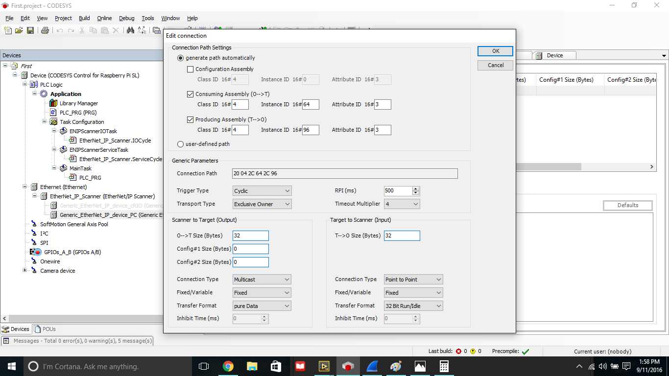 Labview Ethernet/IP (Implicit) with SoftPLC (Codesys) - NI Community