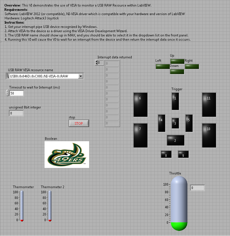 Logitech Attack3 Joystick LabVIEW Front Panel Control - Discussion Forums -  National Instruments