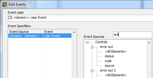 Filter Edit Events