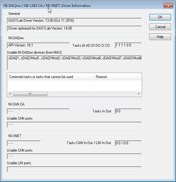 Help - NI - NI-DAQmx Driver Information