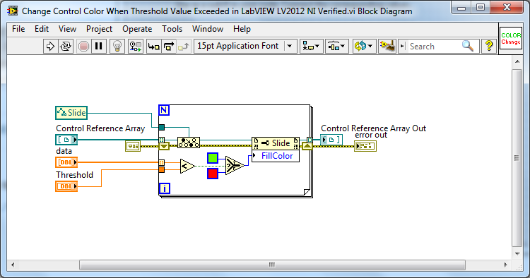 Change Control Color When Threshold Value Exceeded in LabVIEW - NI ...