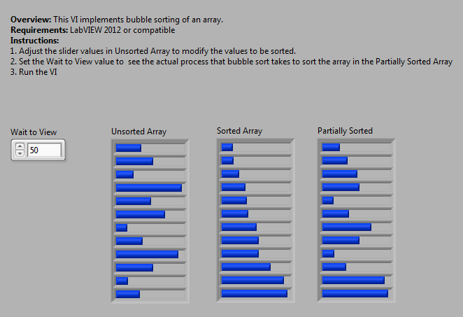 Bubble Sort - NI Community