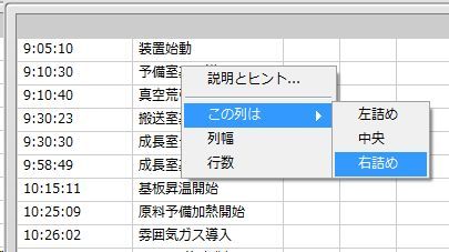 複数列リストボックス 表示位置調整