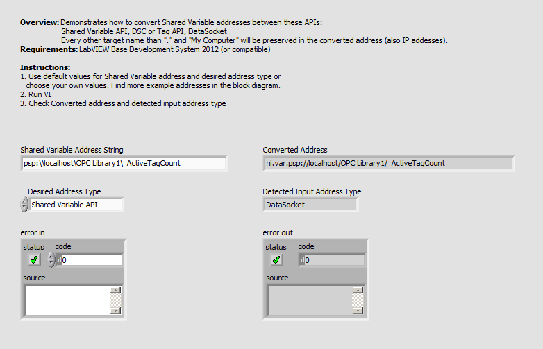 [Main] Convert Shared Variable Address LV2012 NIVerified.vi - Front Panel.png