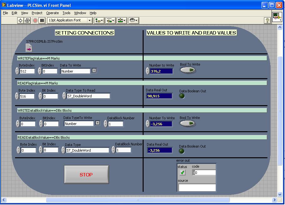 LabView---PLCSim