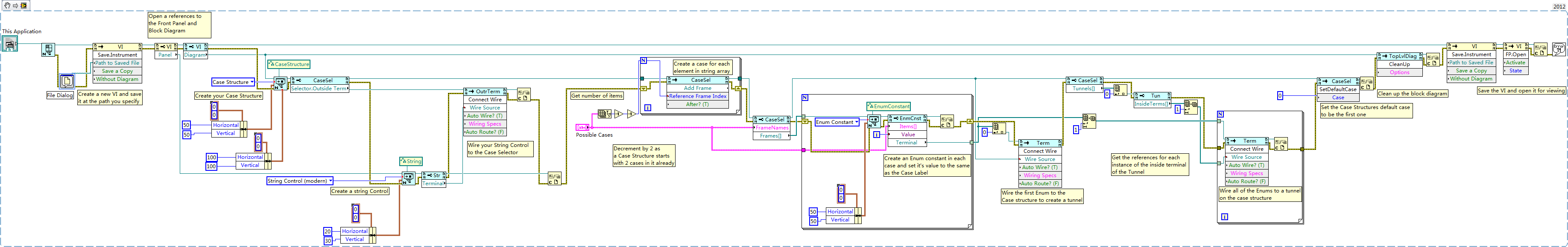 Creating a Case Structure and Populating the Cases using VI Scripting ...