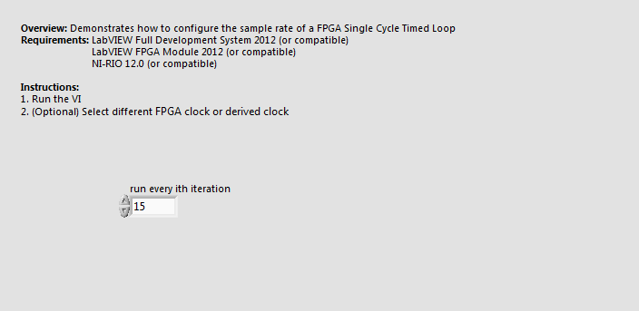 configure sample rate of single cycle timed loop.vi - Front Panel.png