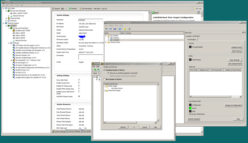 Target appears in MAX, Distributed, but no target is found when adding it to a project.