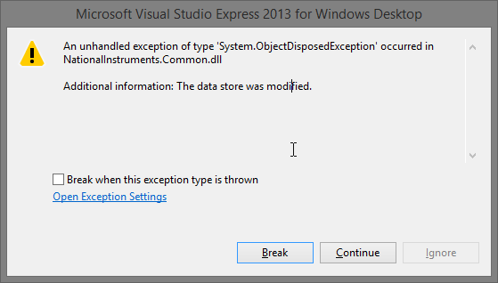 Solved: WPF Graph - exception in NationalInstruments.Common.dll - NI ...