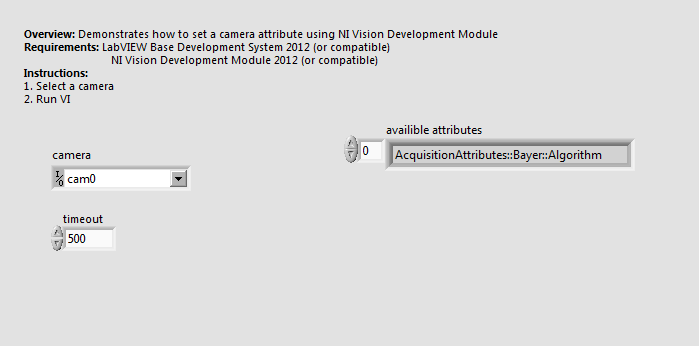 Set Camera Attribute LV2012 NIVerified.vi - Front Panel.png