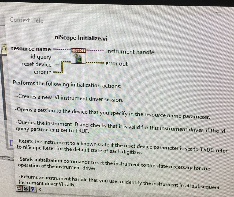 Description on initialize driver