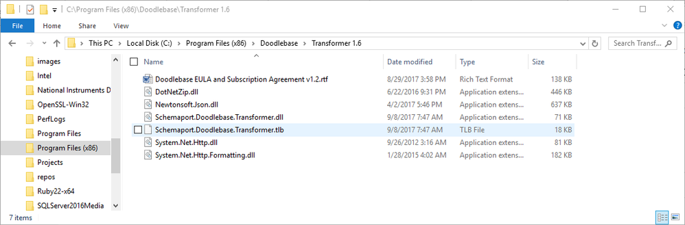 transformer dll and dependencies