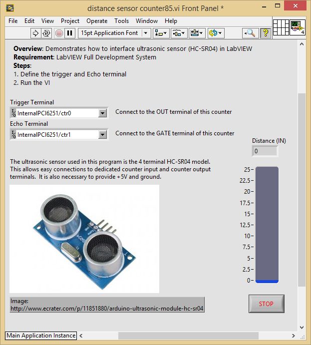 LabVIEW & DAQ: Ultrasonic Distance Measurement with HC-SR04 4 Terminal  Sensor - NI Community