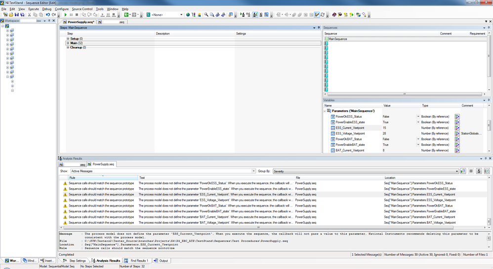 The process model does not define the parameter