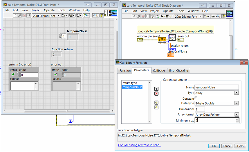 After manually selecting datatype to array