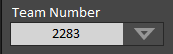 Setup Page: Team Number Configuring