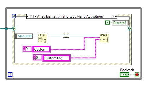 Add delete menu items