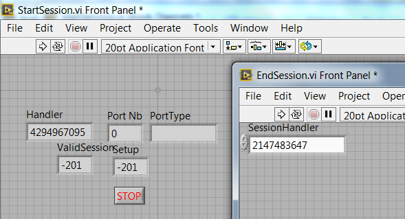 End session range cannot cover the open handler