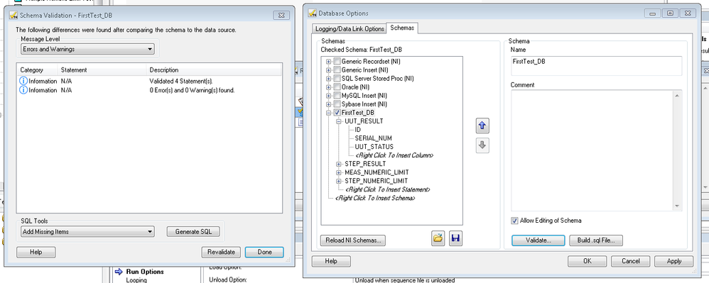 Schema correctly configured