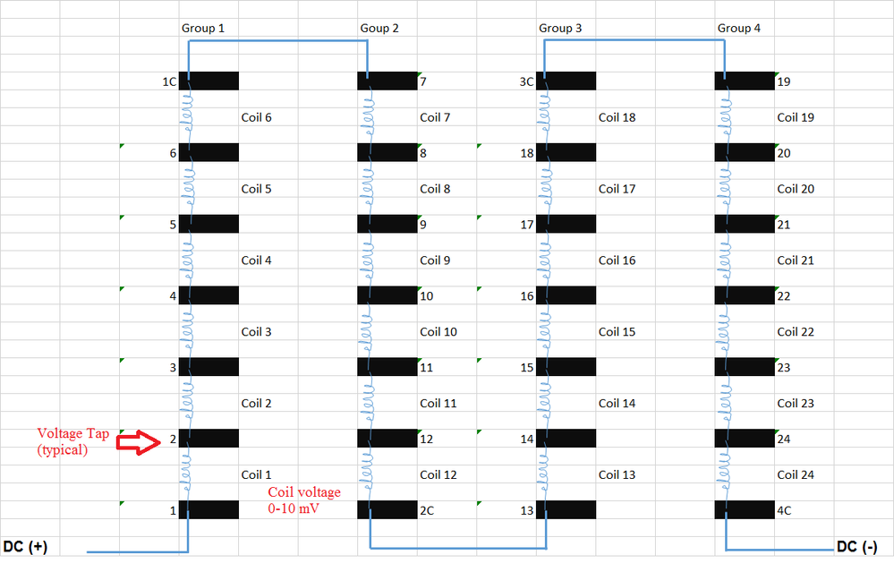 Series coil circuit